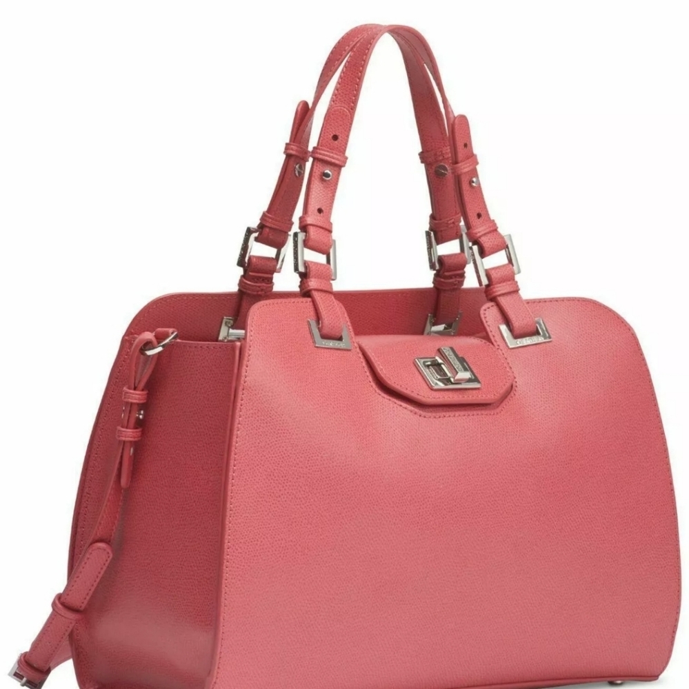 Calvin Klein Clementine Large Leather Satchel